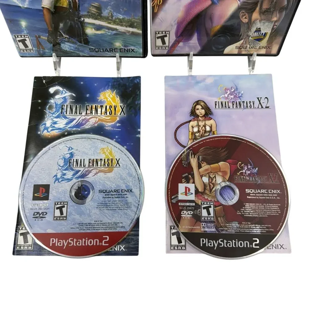 PS2 Final Fantasy X & X-2 Game Lot PlayStation 2 Square Enix RPG Tested CIB